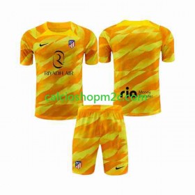 Atlético Madrid Portiere Bambino Maglia Arancia 2023/2024 Manica Corta